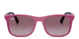 Ray-Ban Junior Kids Square Sunglasses in Fuchsia On Violet – Product Photo 1