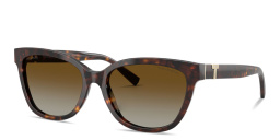 Shop TIFFANY Tiffany T Cat-Eye Sunglasses in Havana online.
