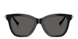 Shop TIFFANY Tiffany HardWear Square Sunglasses in Black online.