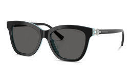 Shop TIFFANY Tiffany HardWear Square Sunglasses in Black online.