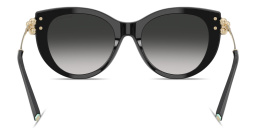 Shop TIFFANY Tiffany HardWear Cat-Eye Sunglasses in Black online.