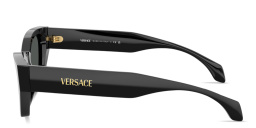 VERSACE Logo Signature Cat-Eye Sunglasses in Black – Product Photo 3