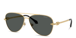 VERSACE Avanti Pilot Sunglasses in Gold – Product Photo 2