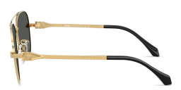 VERSACE Avanti Pilot Sunglasses in Gold – Product Photo 3