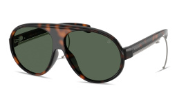 Shop Moncler Vantaj Unisex Pilot Sunglasses in Shiny Havana online.