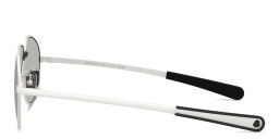 Shop Moncler Vizla Unisex Pilot Sunglasses in Matte Silver online.