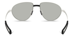 Shop Moncler Vizla Unisex Pilot Sunglasses in Matte Silver online.