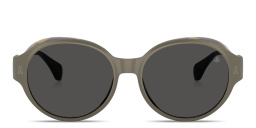 Shop Moncler Auros Unisex Round Sunglasses in Matte Anthracite online.