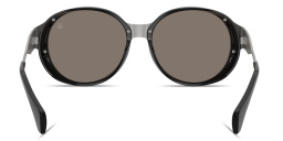 Shop Moncler Auros Unisex Round Sunglasses in Matte Silver online.