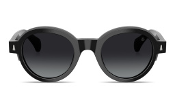 Shop Moncler Rondosa Unisex Round Sunglasses in Black online.