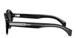 Shop Moncler Rondosa Unisex Round Sunglasses in Shiny Black online.