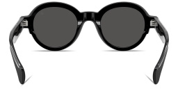 Shop Moncler Rondosa Unisex Round Sunglasses in Shiny Black online.