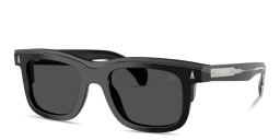 Shop Moncler Claro Unisex Square Sunglasses in Shiny Black online.