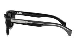 Shop Moncler Claro Unisex Square Sunglasses in Shiny Black online.