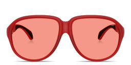 Shop Moncler Halcyonne Unisex Pilot Sunglasses in Milky Red online.