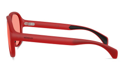 Shop Moncler Halcyonne Unisex Pilot Sunglasses in Milky Red online.