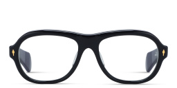 Shop JACQUES MARIE MAGE Richard Unisex Wide Aviator Eyeglasses in Blue online.