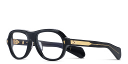 Shop JACQUES MARIE MAGE Richard Unisex Wide Aviator Eyeglasses in Blue online.