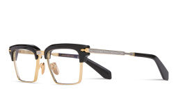 Shop JACQUES MARIE MAGE Alin Unisex Square Eyeglasses in Black online.