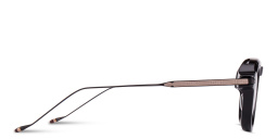 Shop JACQUES MARIE MAGE Jenkins Unisex Aviator Eyeglasses in Shiny Black online.