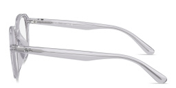 Shop Ray-Ban Optics Square Eyeglasses in Transparent Light Grey online.