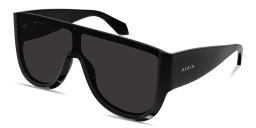 تسوق نظارات شمسية واسعة على شكل قناع بشعار العلامة علايا بلون أسود أونلاين.