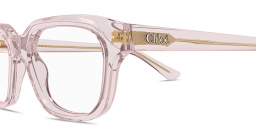 تسوق نظارات طبية مستطيلة بتوقيع العلامة كلوي بلون وردي شفاف أونلاين.