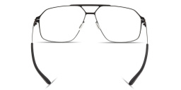 ic! berlin MB 18 Aviator Eyeglasses in Matte Black – Product Photo 4