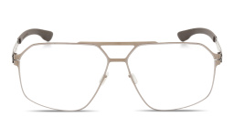 ic! berlin MB 18 Aviator Eyeglasses in Matte Light Bronze – Product Photo 1