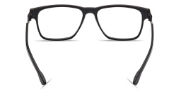 Shop ic! berlin Meta Wide Square Eyeglasses in Matte Black online.
