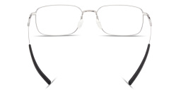 Shop ic! berlin Kouji Unisex Rectangle Eyeglasses in Matte Light Grey online.