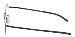 Shop ic! berlin Nori Unisex Panthos Eyeglasses in Matte Black online.