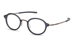 Shop ic! berlin Toki Unisex Round Eyeglasses in Blue online.