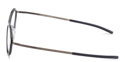 Shop ic! berlin Toki Unisex Round Eyeglasses in Blue online.