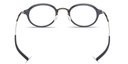 Shop ic! berlin Toki Unisex Round Eyeglasses in Blue online.