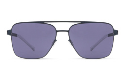 Shop MYKITA Bernie Unisex Aviator Sunglasses in Navy & Black online.