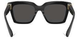 Shop Dolce & Gabbana Logo Signature Square Sunglasses in Black online.
