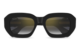 Shop Cartier Panthère de Cartier Rectangle Sunglasses in Black online.