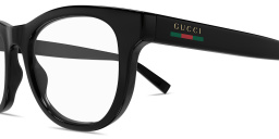 GUCCI Web Square Eyeglasses in Black – Product Photo 3
