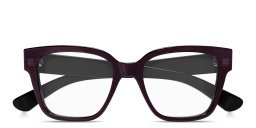 Shop GUCCI Logo Signature Square Eyeglasses in Black online.
