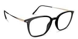 Shop Silhouette Illusion Lite Unisex Square Eyeglasses in Black online.