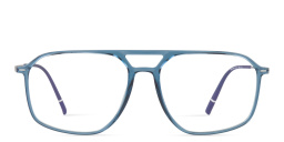 Shop Silhouette Illusion Lite Aviator Eyeglasses in Transparent Blue online.