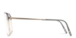 Shop Silhouette Illusion Lite Aviator Eyeglasses in Transparent Grey online.