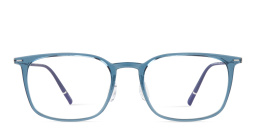 Shop Silhouette Illusion Lite Square Eyeglasses in Transparent Blue online.