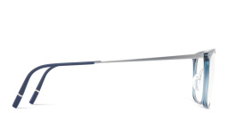 Shop Silhouette Illusion Lite Square Eyeglasses in Transparent Blue online.