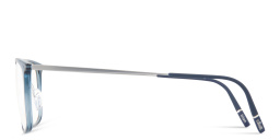 Shop Silhouette Illusion Lite Square Eyeglasses in Transparent Blue online.