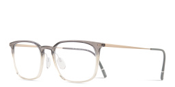Shop Silhouette Illusion Lite Square Eyeglasses in Transparent Grey online.