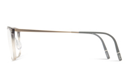 Shop Silhouette Illusion Lite Square Eyeglasses in Transparent Grey online.