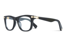 Shop Cartier Première de Cartier Rectangle Eyeglasses in Black online.