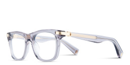 Shop Cartier Première de Cartier Rectangle Eyeglasses in Transparent Grey online.
